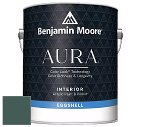 Benjamin Moore Aura 524 Waterborne Interior Eggshell Finish краска цвет 2051-10 Yukon Green
