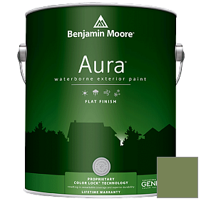 Краска Aura Waterborne Exterior Flat Finish (629) цвет 546 Courtyard Green