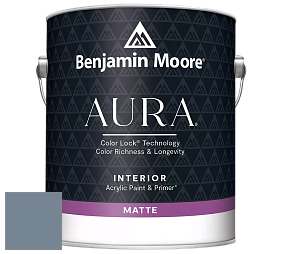 Benjamin Moore Aura 522 Interior Paint - Matte краска цвет 1629 Bachelor Blue