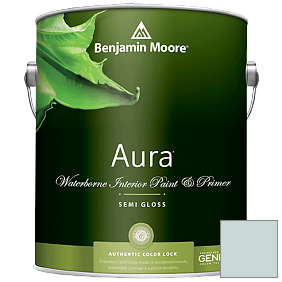 Краска Aura Waterborne Interior Semi-gloss Finish (528) цвет 1639 Windy Sky