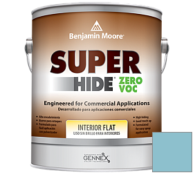 Краска Benjamin Moore 355 Super Hide Zero Voc Interior Flat краска цвет 2057-50 Turquoise Powder