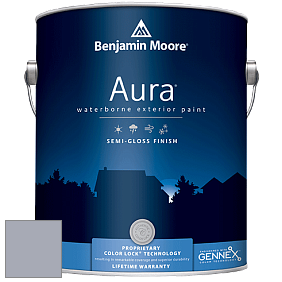 Benjamin Moore Aura 632 Waterborne Exterior Semi-Gloss Finish краска цвет 2118-50 Excalibur Gray