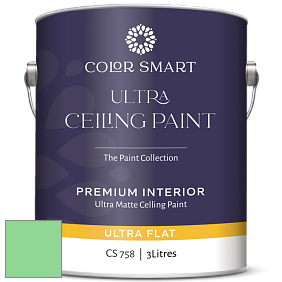 COLOR SMART CS 758 ULTRA CEILING PAINT ультраматовая краска цвет NCS S 0550-G10Y 