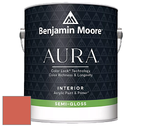 Benjamin Moore Aura 528 Waterborne Interior Semi-gloss Finish краска цвет 014 Soft Glow