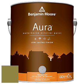 Benjamin Moore Aura 634 Waterborne Exterior Low Lustre Finish краска цвет 2147-10 Oregano