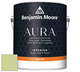 Benjamin Moore Aura 526 Waterborne Interior Satin Finish покрытие цвет NCS S 1030-G50Y 