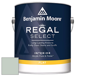 Benjamin Moore 547 Regal Select Waterborne Interior Flat Finish краска цвет 695 Turquoise Mist