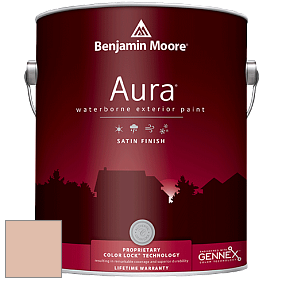 Benjamin Moore Aura 631 Waterborne Exterior Satin Finish краска цвет 1205 Apricot Beige
