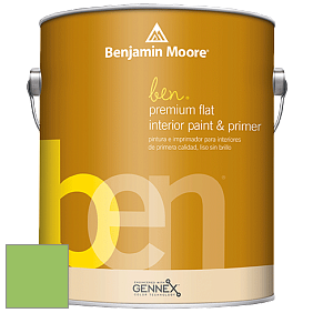 Benjamin Moore Ben W625 Premium Interior Latex Flat краска цвет NCS S 1060-G30Y 