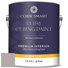 COLOR SMART CS 758 ULTRA CEILING PAINT ультраматовая краска цвет 2109-50 Elephant Gray