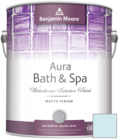 Краска Benjamin Moore Aura Bath & Spa Interior Paint Matte Finish (532) цвет 2059-70 Fountain Spout