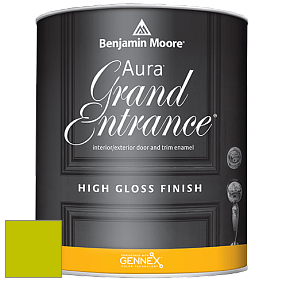 Benjamin Moore Aura 148 Grand Entrance High Gloss эмаль цвет 2025-10 Bright Lime