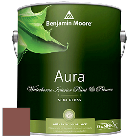Benjamin Moore Aura 528 Waterborne Interior Semi-gloss Finish краска цвет 2093-20 Fresh Clay