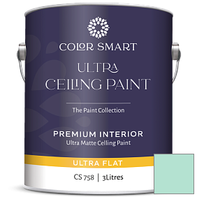 Краска COLOR SMART CS 758 ULTRA CEILING PAINT ультраматовая краска цвет 604 Biscayne Shore