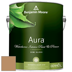Benjamin Moore Aura 528 Waterborne Interior Semi-gloss Finish краска цвет 1118 Classic Caramel