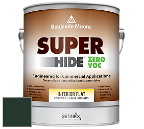 Benjamin Moore 355 Super Hide Zero Voc Interior Flat краска цвет RAL 6009 