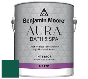 Benjamin Moore Aura 532 Bath & Spa Waterborne Interior Paint Matte Finish краска цвет NCS S 5540-B90G 