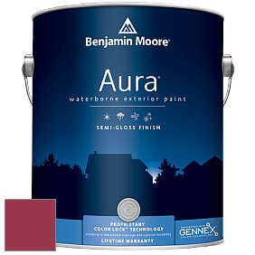 Benjamin Moore Aura 632 Waterborne Exterior Semi-Gloss Finish краска цвет 2079-10 Candy Cane Red