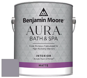 Benjamin Moore Aura 532 Bath & Spa Waterborne Interior Paint Matte Finish краска цвет NCS S 4010-R50B 