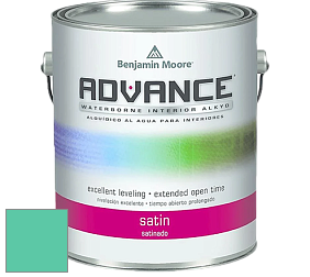 Benjamin Moore 792 Advance Interior Paint-Satin эмаль цвет 2044-40 Amelia Island Blue