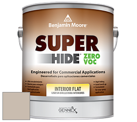 Benjamin Moore 355 Super Hide Zero Voc Interior Flat краска цвет 996 Ashen Tan