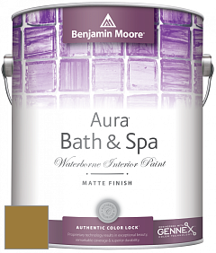 Benjamin Moore Aura 532 Bath & Spa Waterborne Interior Paint Matte Finish краска цвет NCS S 4050-Y 