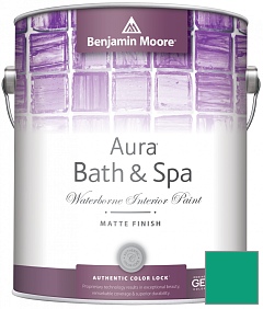 Краска Benjamin Moore Aura Bath & Spa Interior Paint Matte Finish (532) цвет 2046-30 Cayman Lagoon