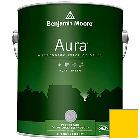 Краска Aura Waterborne Exterior Flat Finish (629) цвет 2022-30 Bright Yellow
