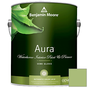 Краска Aura Waterborne Interior Semi-gloss Finish (528) цвет 426 Fresh Grass