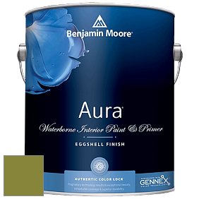 Benjamin Moore Aura 524 Waterborne Interior Eggshell Finish краска цвет 2146-10 Dark Celery