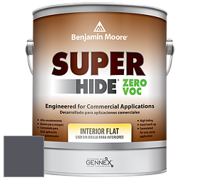 Benjamin Moore 355 Super Hide Zero Voc Interior Flat краска цвет 2118-30 Ebony Slate