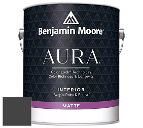 Benjamin Moore Aura 522 Interior Paint - Matte краска цвет 2133-10 Onyx