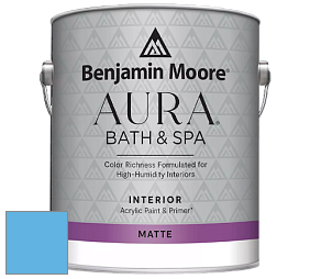 Benjamin Moore Aura 532 Bath & Spa Waterborne Interior Paint Matte Finish краска цвет NCS S 1050-R90B 