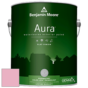 Benjamin Moore Aura 629 Waterborne Exterior Flat Finish краска цвет 2087-50 Strawberry Sorbet