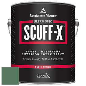 Benjamin Moore 486 Ultra Spec SCUFF-X Interior Satin Finish краска цвет NCS S 5030-G10Y 