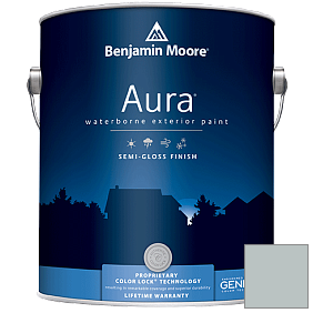 Краска Aura Waterborne Exterior Semi-Gloss Finish (632) цвет 1585 Wales Gray