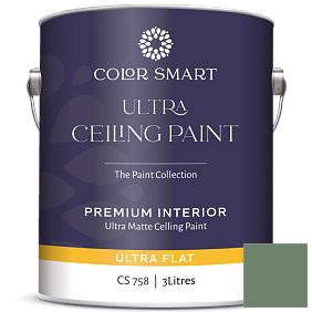 Краска COLOR SMART CS 758 ULTRA CEILING PAINT ультраматовая краска цвет 629 Weeping Willow