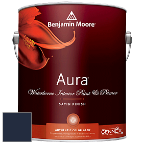 Benjamin Moore Aura 526 Waterborne Interior Satin Finish покрытие цвет RAL 5011 