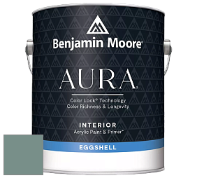 Benjamin Moore Aura 524 Waterborne Interior Eggshell Finish краска цвет 691 Dartsmouth Green