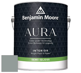 Benjamin Moore Aura 528 Waterborne Interior Semi-gloss Finish краска цвет NCS S 4005-B80G 