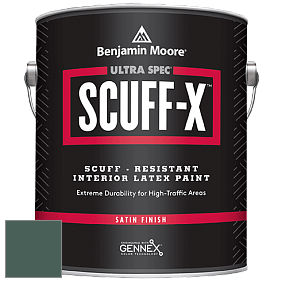 Benjamin Moore 486 Ultra Spec SCUFF-X Interior Satin Finish краска цвет 644 Garden Cucumber