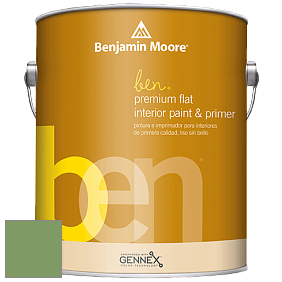 Benjamin Moore Ben W625 Premium Interior Latex Flat краска цвет NCS S 3040-G30Y 