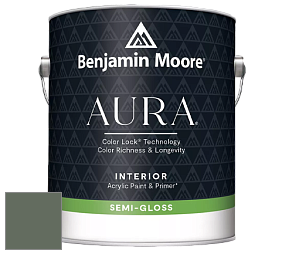 Benjamin Moore Aura 528 Waterborne Interior Semi-gloss Finish краска цвет 447 Holiday Wreath