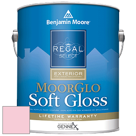 Benjamin Moore W096 Regal Select Exterior Paint-Moor GloSoft Gloss Finish краска цвет 2002-60 Sweet 16 Pink