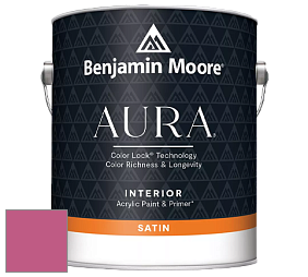 Benjamin Moore Aura 526 Waterborne Interior Satin Finish покрытие цвет 1348 Razzle Dazzle