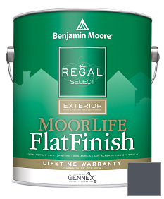 Краска Regal Select Exterior Paint-MoorLife Flat Finish (W105) цвет AF-565 