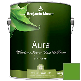 Краска Aura Waterborne Interior Semi-gloss Finish (528) цвет 2030-10 Lizard Green