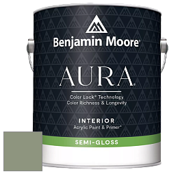 Benjamin Moore Aura 528 Waterborne Interior Semi-gloss Finish краска цвет 453 Adirondack Green