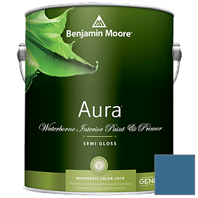 Краска Aura Waterborne Interior Semi-gloss Finish (528) цвет 2063-30 Blueberry