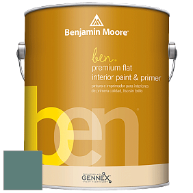 Benjamin Moore Ben W625 Premium Interior Latex Flat краска цвет NCS S 5020-B70G 